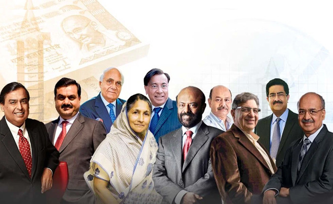 Bảng xếp hạng 10 tỷ phú giàu nhất Ấn Độ năm 2024