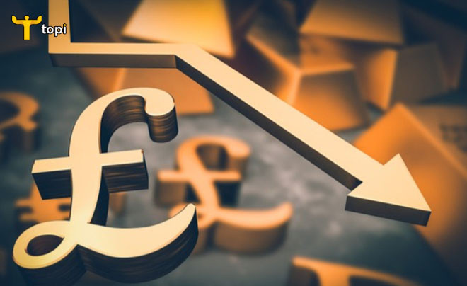 Biểu đồ hoặc màn hình điện tử hiển thị tỷ giá hối đoái Bảng Anh (GBP) so với các đồng tiền khác tại ngân hàng.