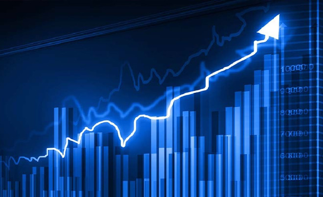 Biểu đồ tăng trưởng của một mã siêu cổ phiếu