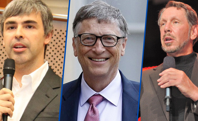 Bill Gates - Đồng sáng lập Microsoft, một trong những người giàu nhất thế giới, thành công lớn từ cổ phiếu công nghệ.