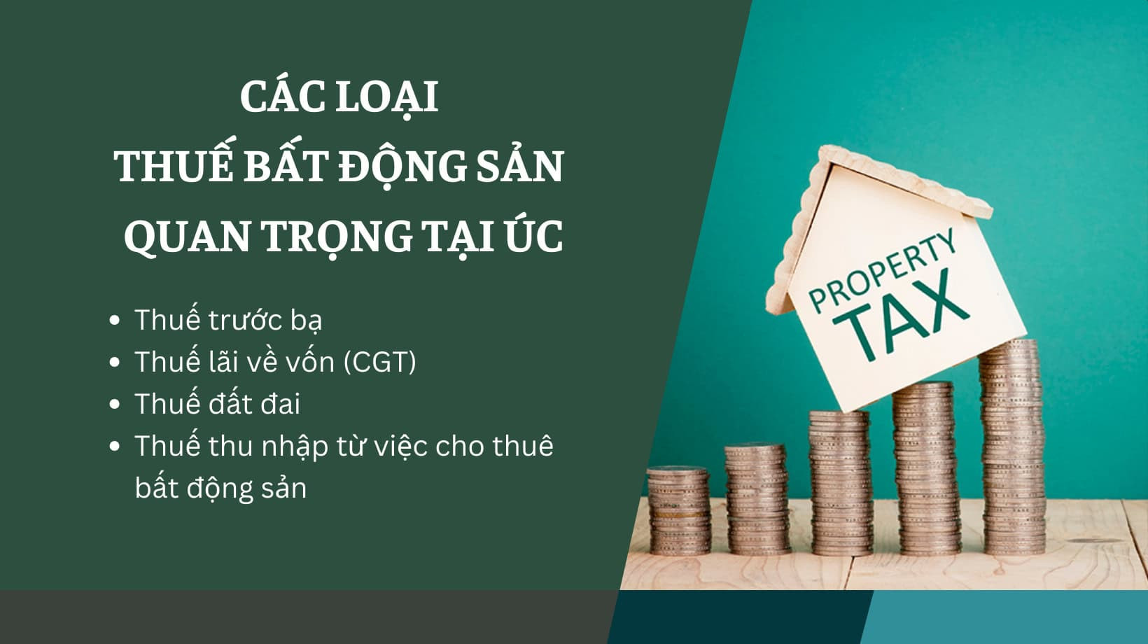 các loại thuế bất động sản Úc