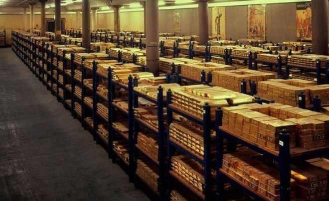 Các thỏi vàng được lưu trữ an toàn trong hầm Fort Knox, minh chứng cho sức mạnh tài chính quốc gia