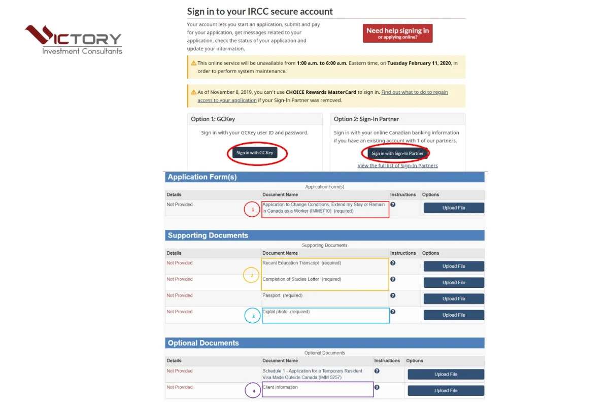Cách nộp hồ sơ PGWP Canada