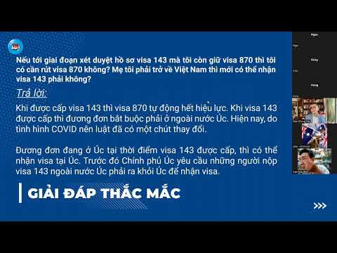 Cập nhật visa cha mẹ Úc