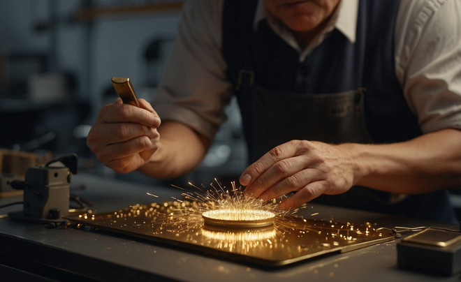 Công đoạn chuẩn bị bề mặt cho quá trình mạ vàng chuyên nghiệp