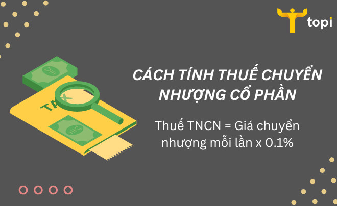 Công thức và phương pháp tính thuế chuyển nhượng cổ phần hiệu quả