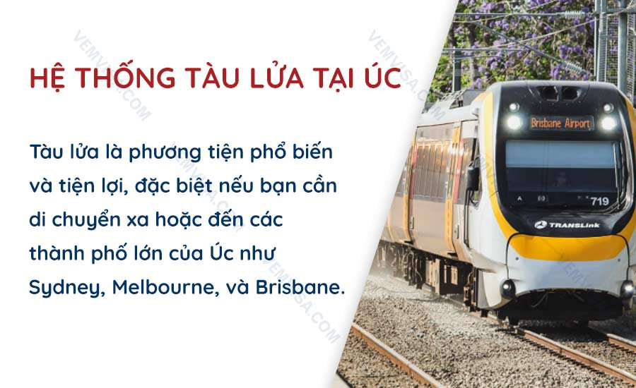 Di chuyển bằng tàu lửa tại Úc, tiện ích giao thông công cộng