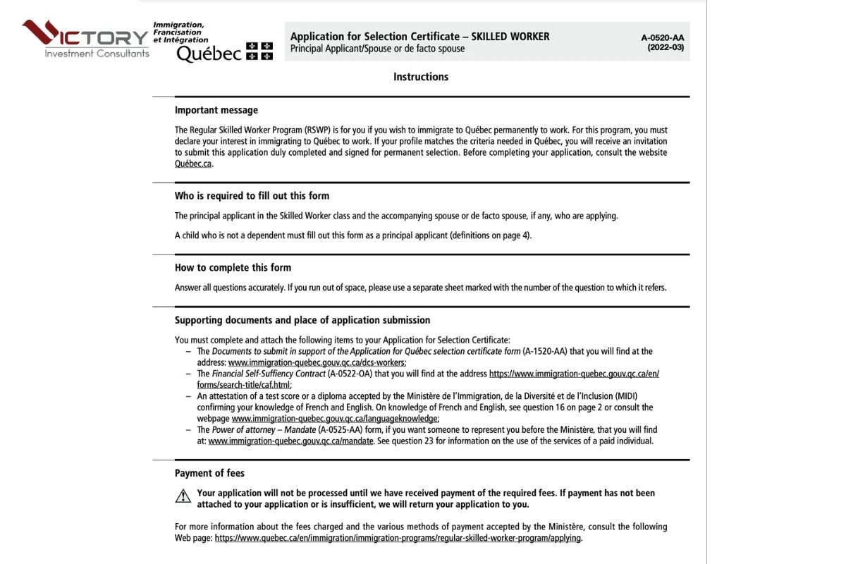 Điều kiện và quy trình xin CSQ để định cư tại tỉnh bang Quebec