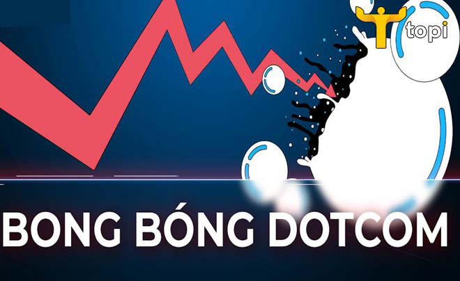 Đồ thị giá cổ phiếu của các công ty dot-com tăng trưởng chóng mặt trước khi sụp đổ trong bong bóng dot-com