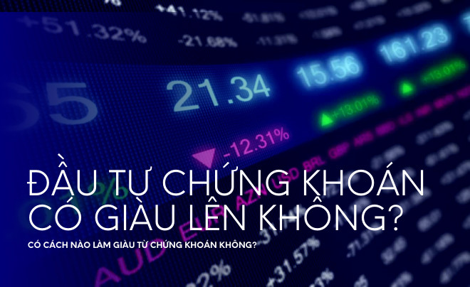 Hình ảnh biểu đồ chứng khoán tăng trưởng, minh họa tiềm năng giàu lên nhờ đầu tư chứng khoán nếu có chiến lược đúng đắn.