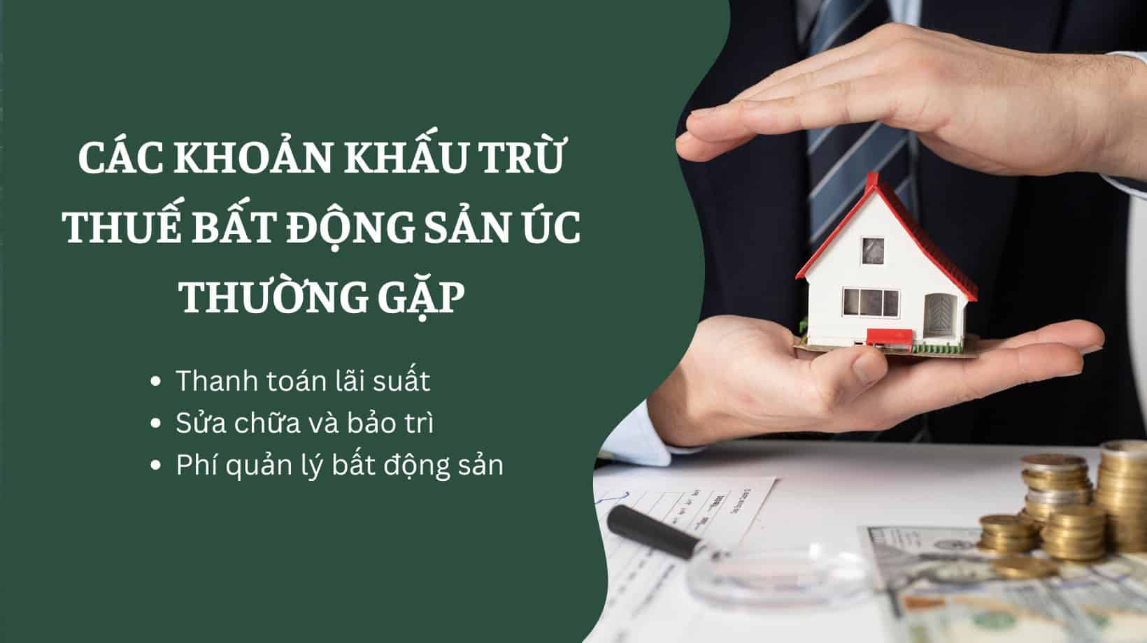 khoản khấu trừ thuế bất động sản Úc