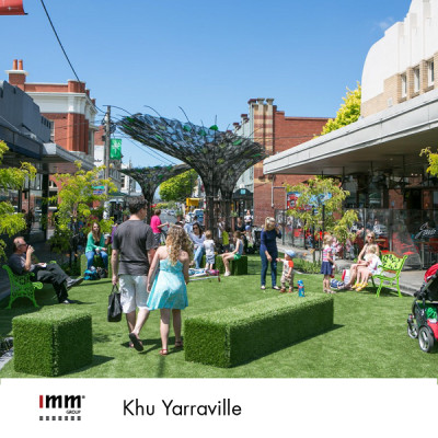 Khu chợ Yarraville tại Melbourne với các gian hàng thủ công mỹ nghệ