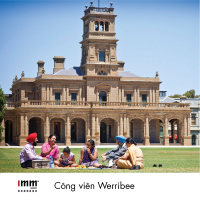 Khuôn viên xanh mát của Công viên Werribee ở Melbourne