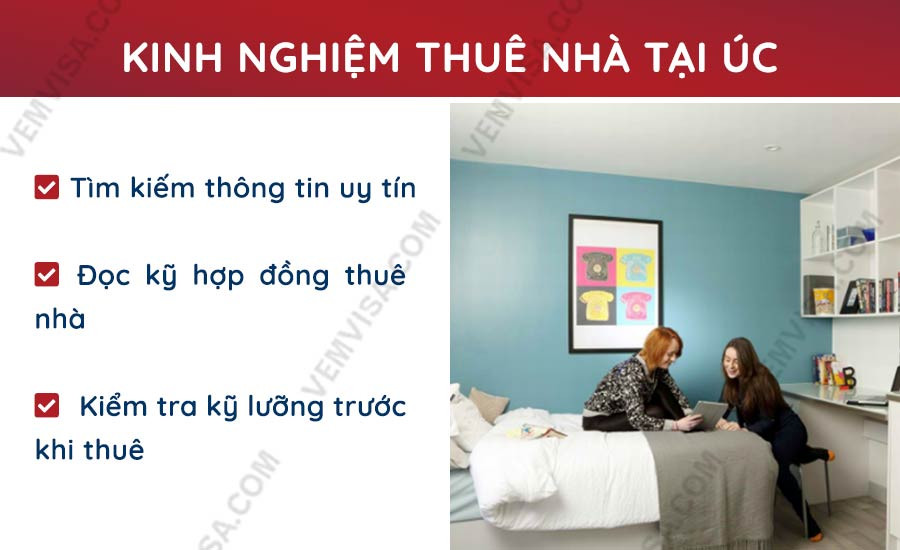 Kinh nghiệm thuê nhà ở Úc, bí quyết tìm chỗ ở tiện nghi