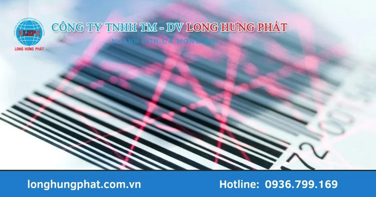 Mã vạch hải quan trên kiện hàng quốc tế để theo dõi và thông quan