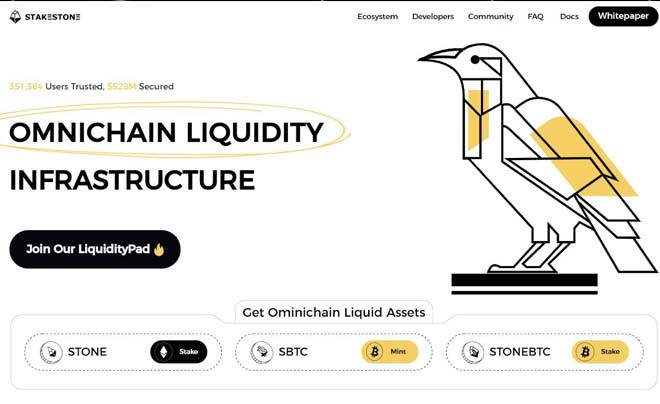 Nền tảng Liquid Staking StakeStone hoạt động linh hoạt