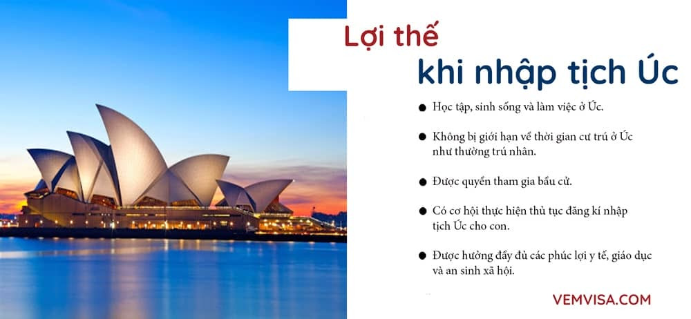 Nhập tịch định cư Úc có quyền lợi gì