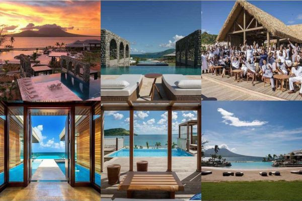 Park Hyatt Resort St. Kitts với hồ bơi vô cực hướng biển