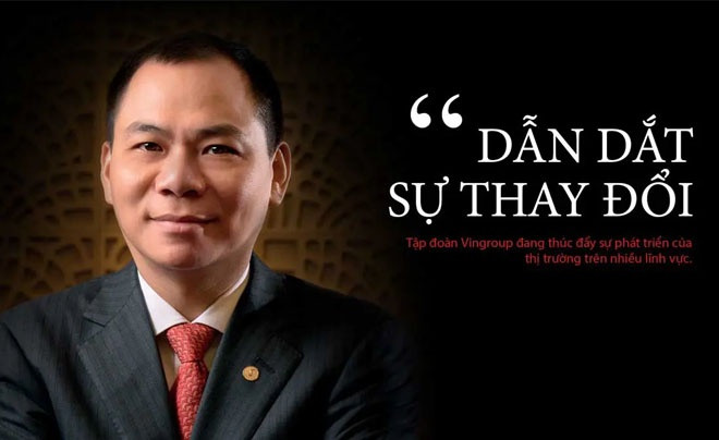 Phạm Nhật Vượng và biểu tượng tập đoàn Vingroup