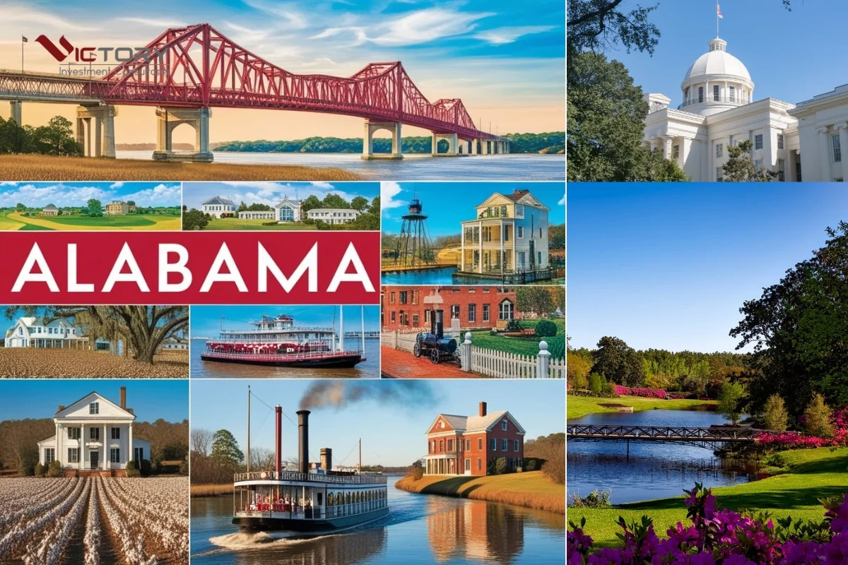 Phong cảnh thiên nhiên đa dạng và tươi đẹp của Alabama Mỹ