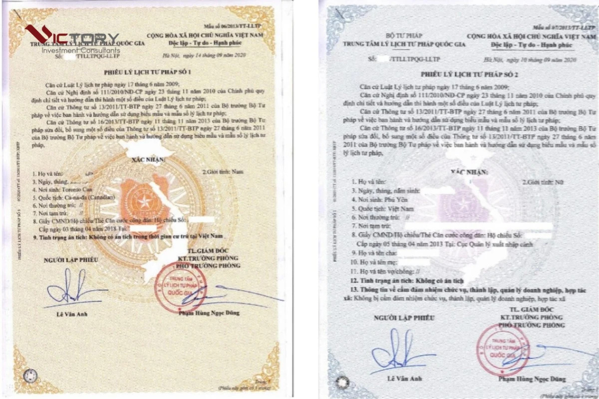 Quá trình xin lý lịch tư pháp số 1 và số 2 hợp lệ tại Việt Nam