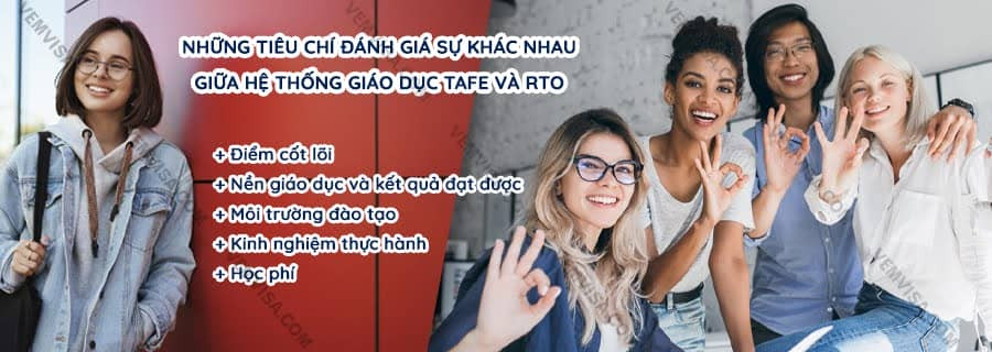 so sánh điểm khác biệt giữa TAFE và RTO trong đào tạo nghề tại Úc