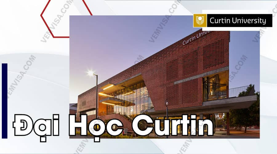 Tòa nhà hiện đại tại Đại học Curtin, một trong các trường đại học Úc hàng đầu