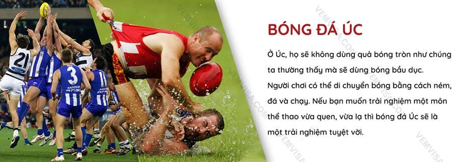 Trận đấu bóng bầu dục kiểu Úc diễn ra sôi nổi trên sân cỏ