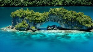 Bản đồ vị trí địa lý của Palau, minh họa các đảo chính trong quần đảo