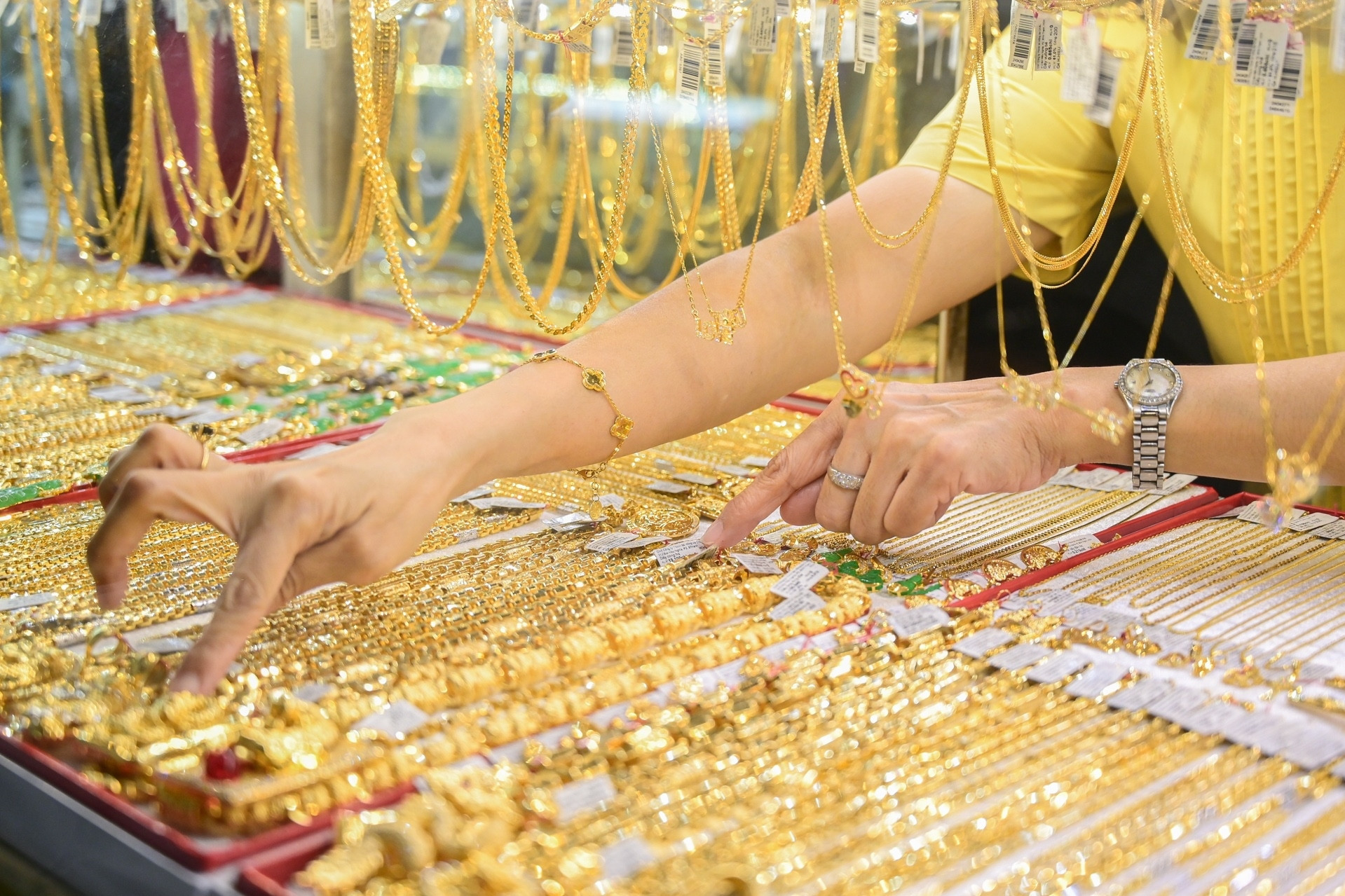 Biểu đồ thể hiện xu hướng tăng giá vàng miếng SJC