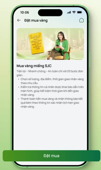 Các bước mua vàng trực tuyến ngày vía Thần Tài 2025