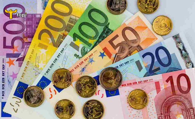 Các loại mệnh giá tiền giấy và tiền xu của đồng Euro