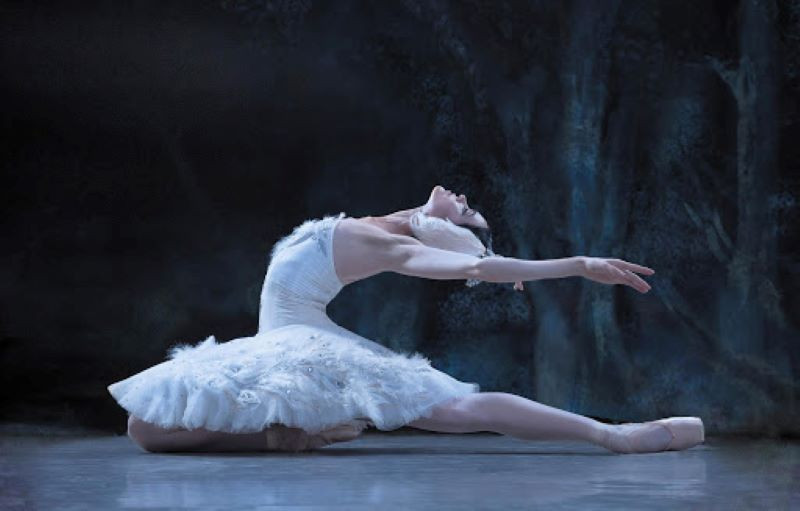 Hình ảnh một buổi biểu diễn múa ba lê truyền thống của Nga, thể hiện nét văn hóa đặc trưng.