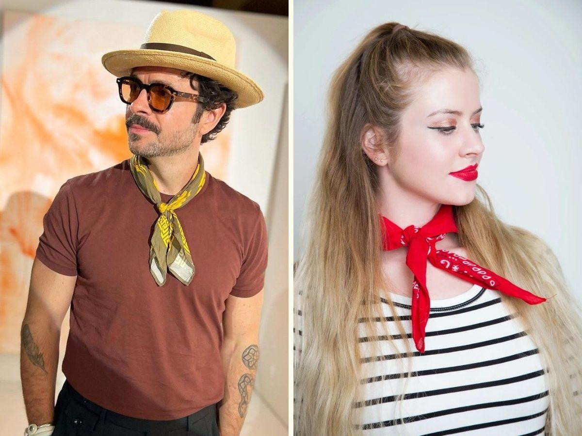 Kiểu thắt nút cà vạt nhỏ quấn khăn Dubai