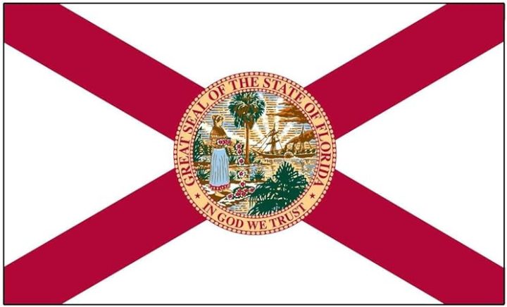 Lá cờ bang Florida, tiểu bang của Hoa Kỳ