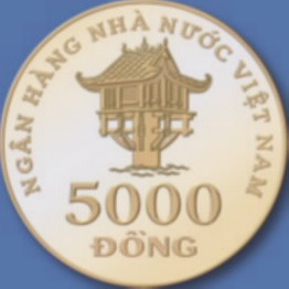 Mặt sau đồng tiền 5.000 đồng, mệnh giá tiền Việt Nam