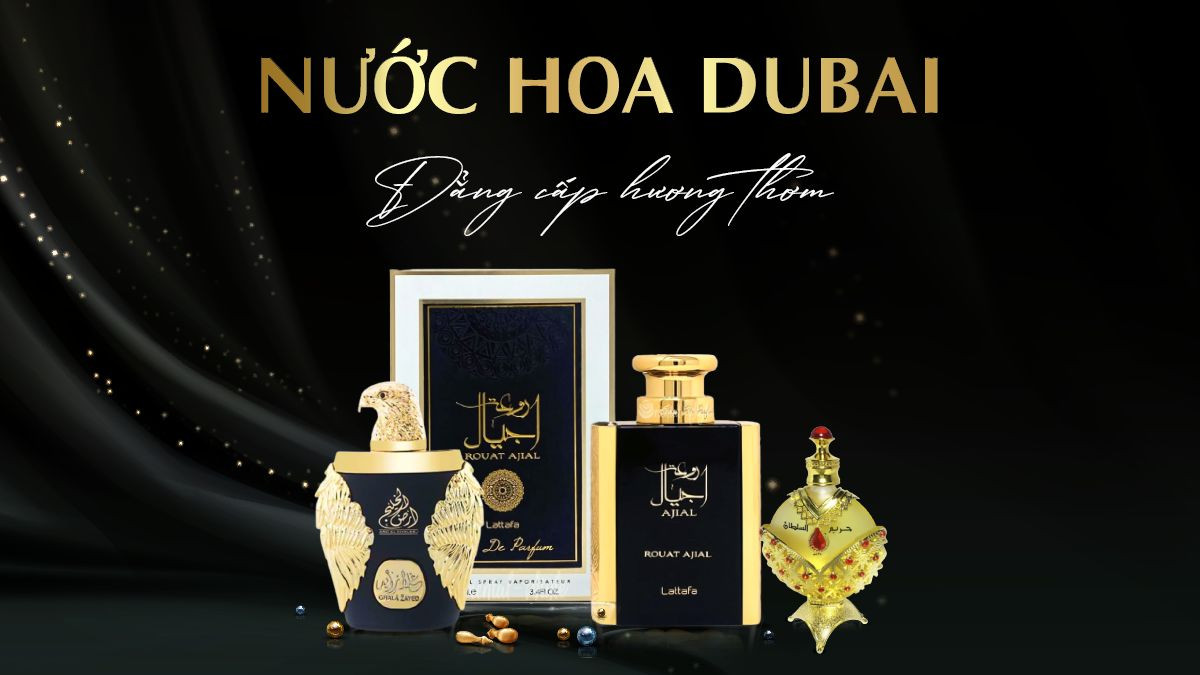 Nước hoa Dubai nam với thiết kế sang trọng và hương thơm mạnh mẽ