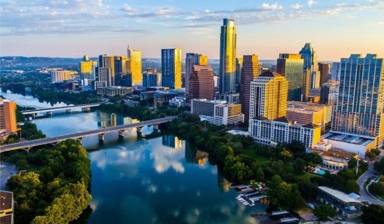 Thành phố Houston tại tiểu bang Texas, thể hiện sự phát triển đô thị của Hoa Kỳ