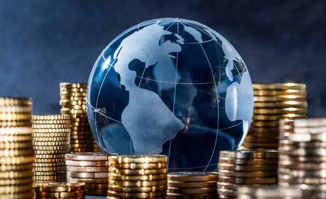 Tiền Won Hàn Quốc cùng biểu đồ tài chính trên màn hình máy tính, biểu thị các lựa chọn đầu tư với 2 triệu Won và những rủi ro đi kèm.