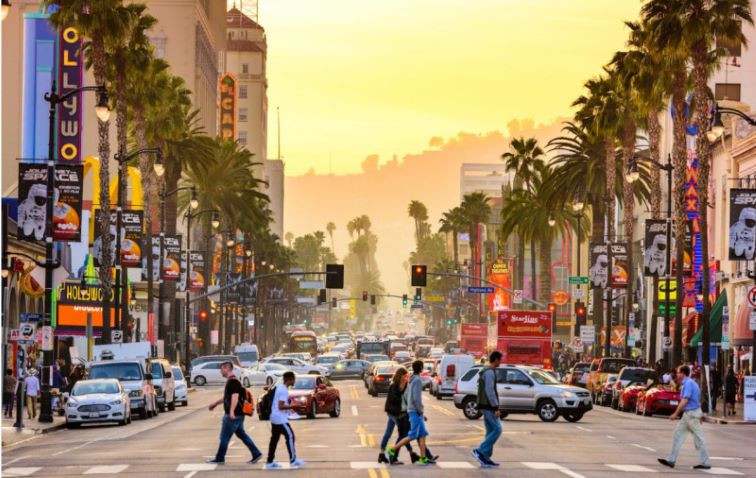 Tiểu bang California trên bản đồ Mỹ