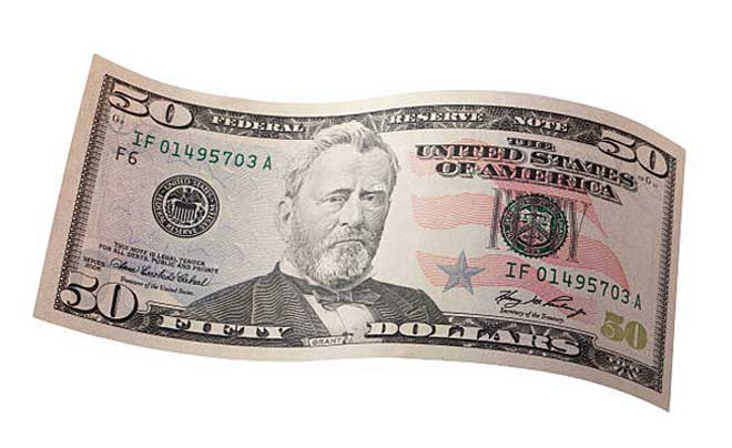Tờ 50 Đô la Mỹ trong giao dịch tiền tệ