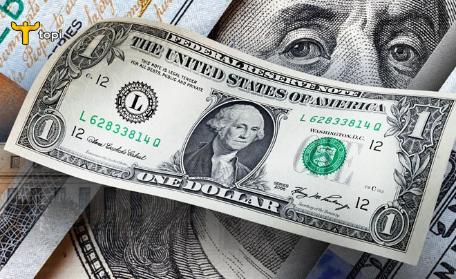 Tờ tiền 1 đô la Mỹ với hình tổng thống George Washington, minh họa cho giá trị 13 đô la Mỹ bằng bao nhiêu tiền Việt Nam.