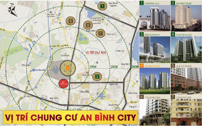 Bản đồ vị trí chiến lược của khu đô thị An Bình City tại Hà Nội