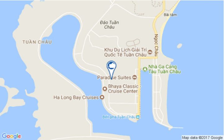 Bản đồ vị trí tổng quan khu đô thị Cảng Ngọc Châu tại Đảo Tuần Châu