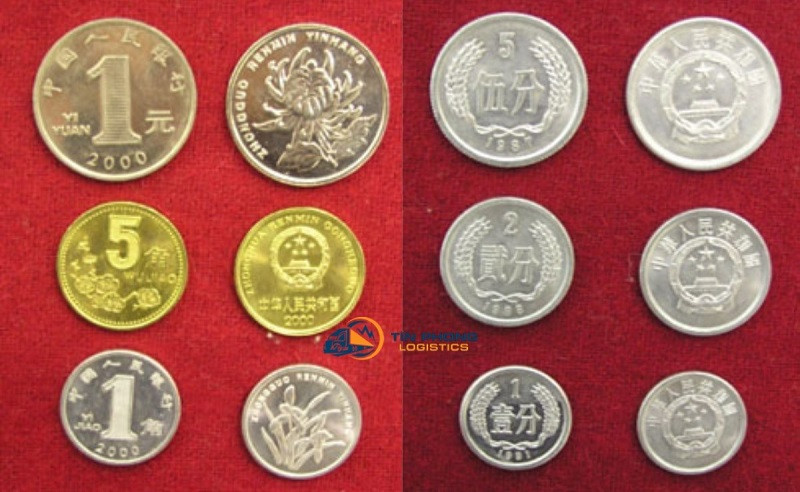Các loại tiền xu đang lưu hành tại Trung Quốc