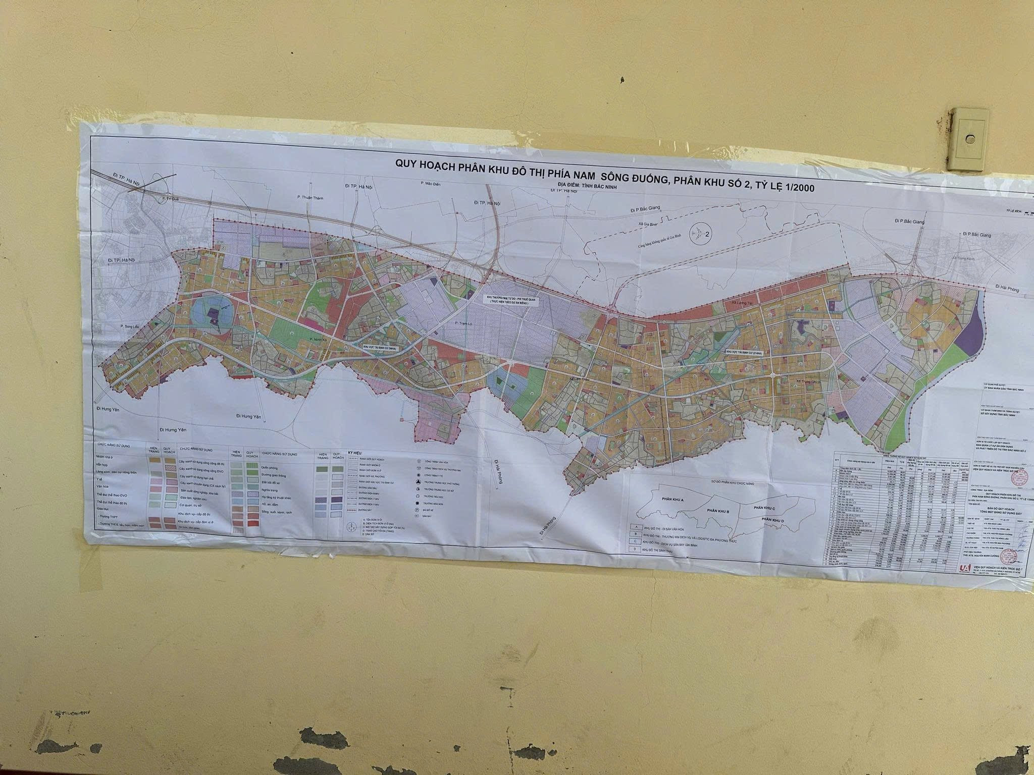 Chi tiết bản đồ quy hoạch giao thông khu đô thị Nam Sông Đuống