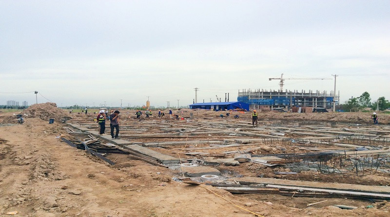 Công trình xây dựng đường và tiện ích nội khu tại dự án Phú Lương