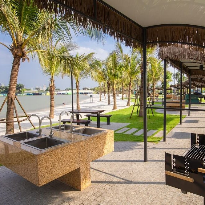 Công viên BBQ với điểm nướng dã ngoại tại khu đô thị Phố Nối