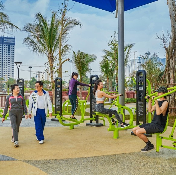 Công viên thể thao đa dạng bộ môn tại khu đô thị Phố Nối