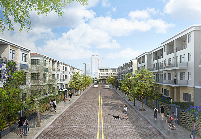 Dãy nhà liền kề kiến trúc đẳng cấp trong khu đô thị Starlake